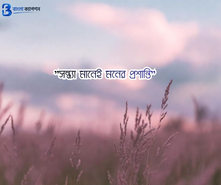 সন্ধ্যা নিয়ে ক্যাপশন