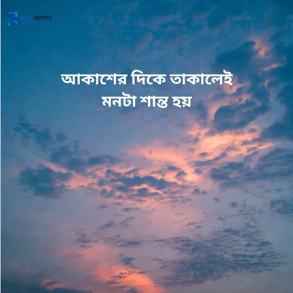 নীল আকাশ নিয়ে ক্যাপশন