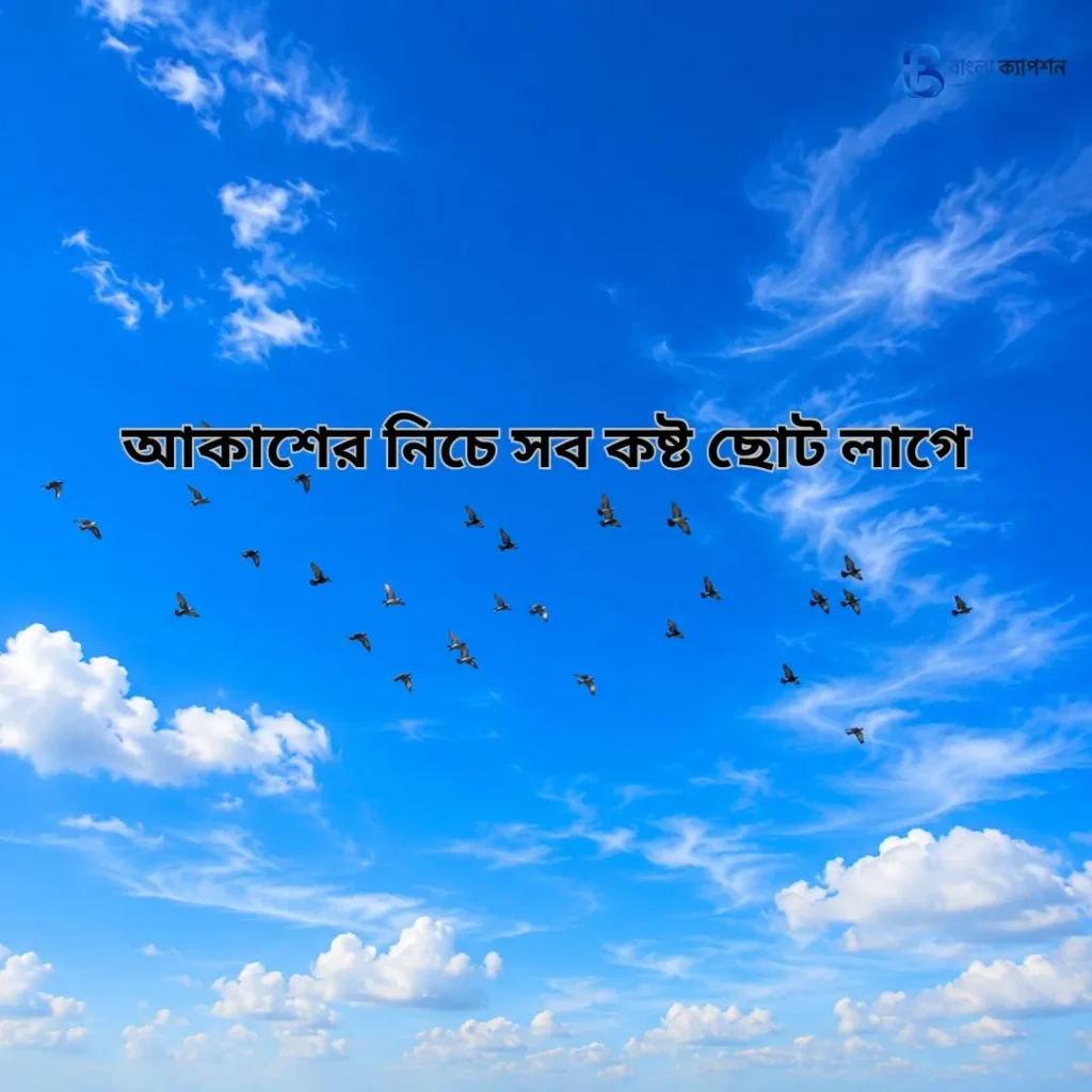 নীল আকাশ নিয়ে ক্যাপশন