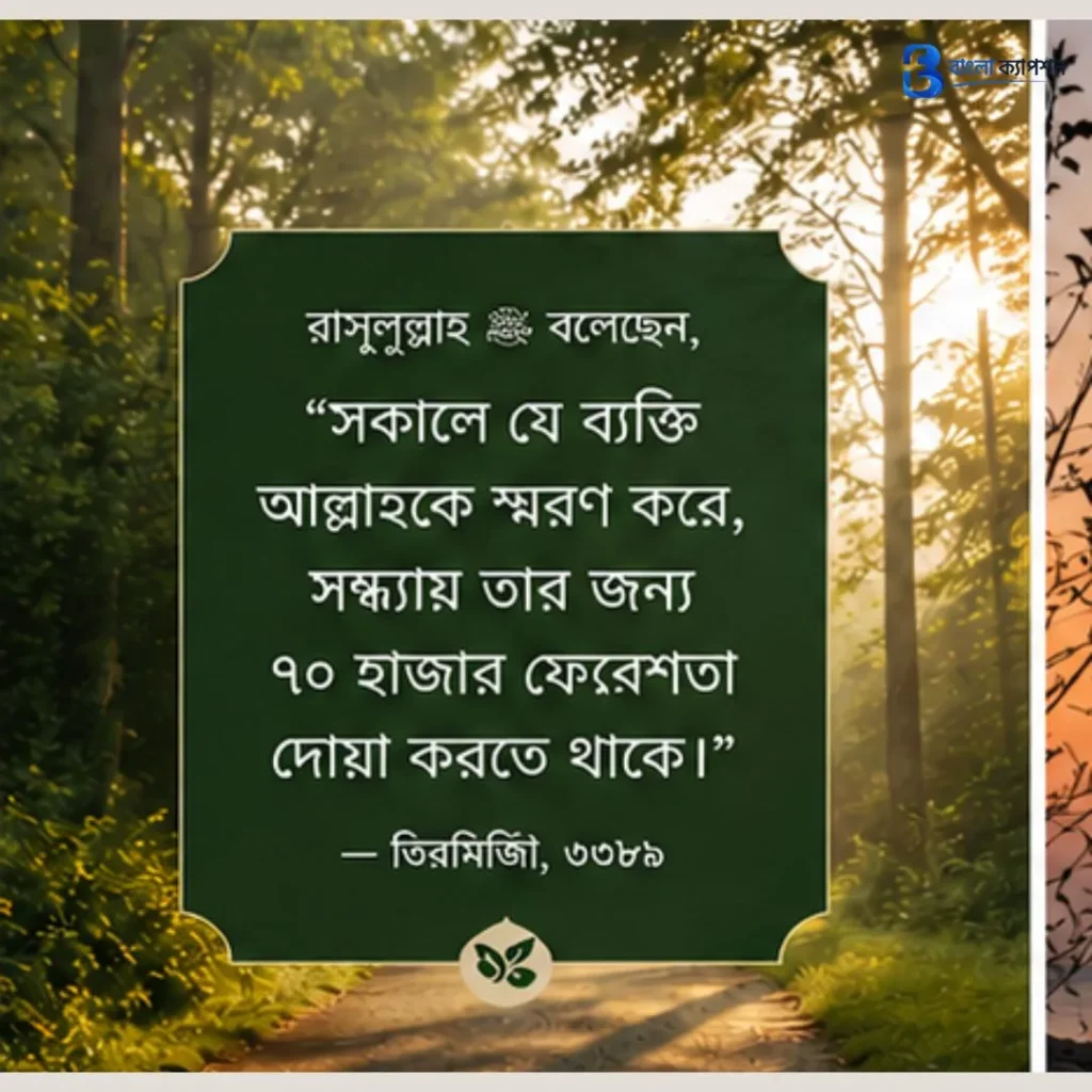 সকাল নিয়ে ইসলামিক ক্যাপশন