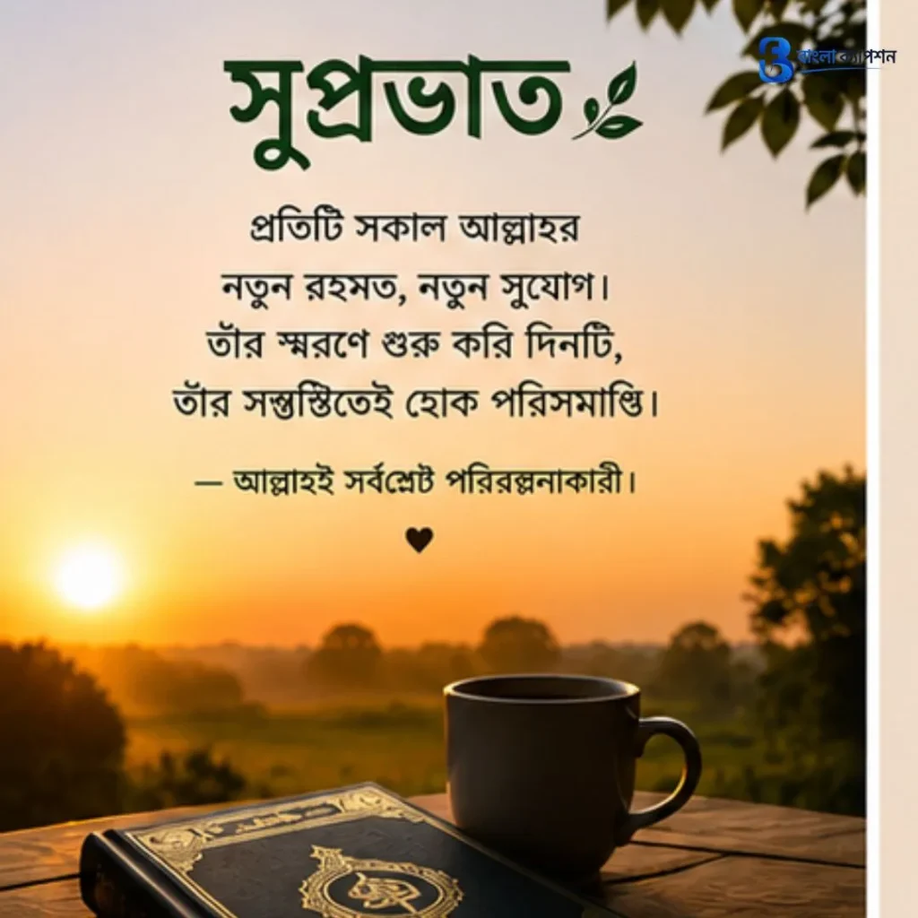 সকাল নিয়ে ইসলামিক ক্যাপশন